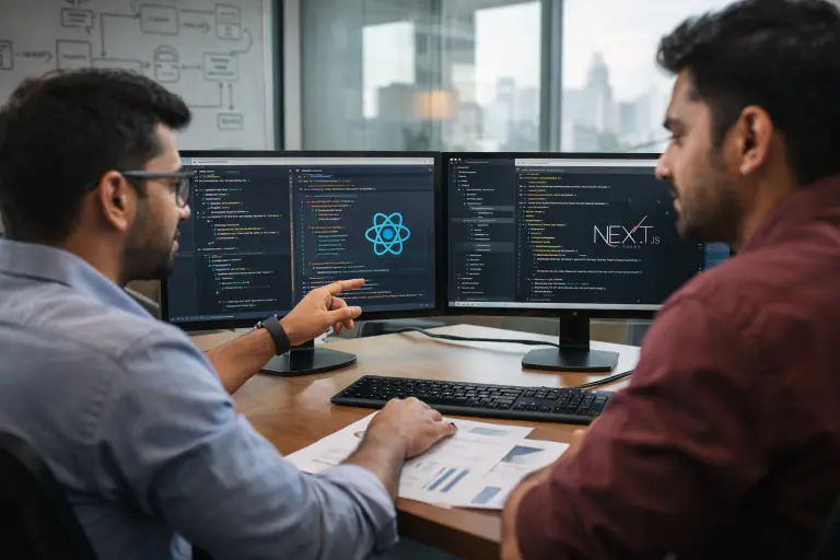 React vs Next.js Comparison for Kolkata Startups by Tarik Aziz